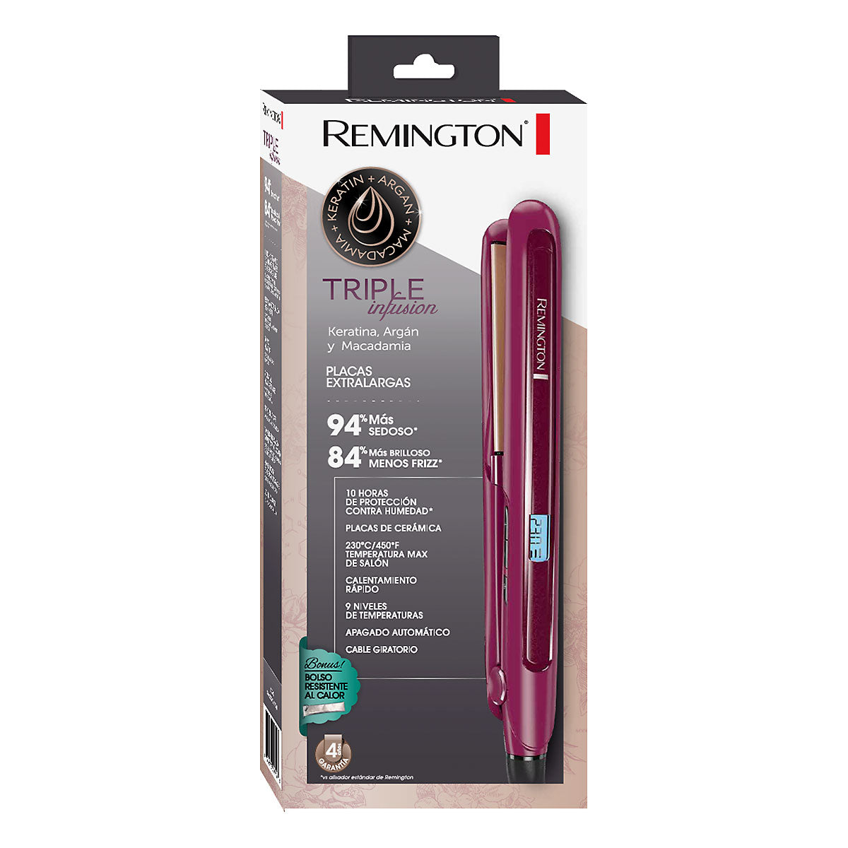 Plancha De Cabello En Ceramica Remington Tripleinfusion S7740