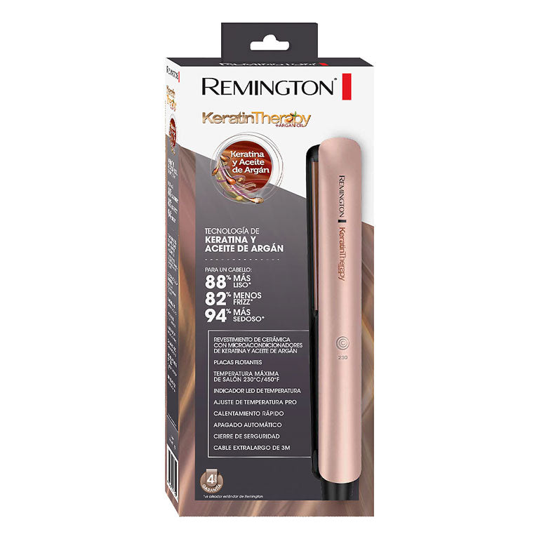 Plancha De Cabello En Ceramica Remington Keratina Y Argan S8599