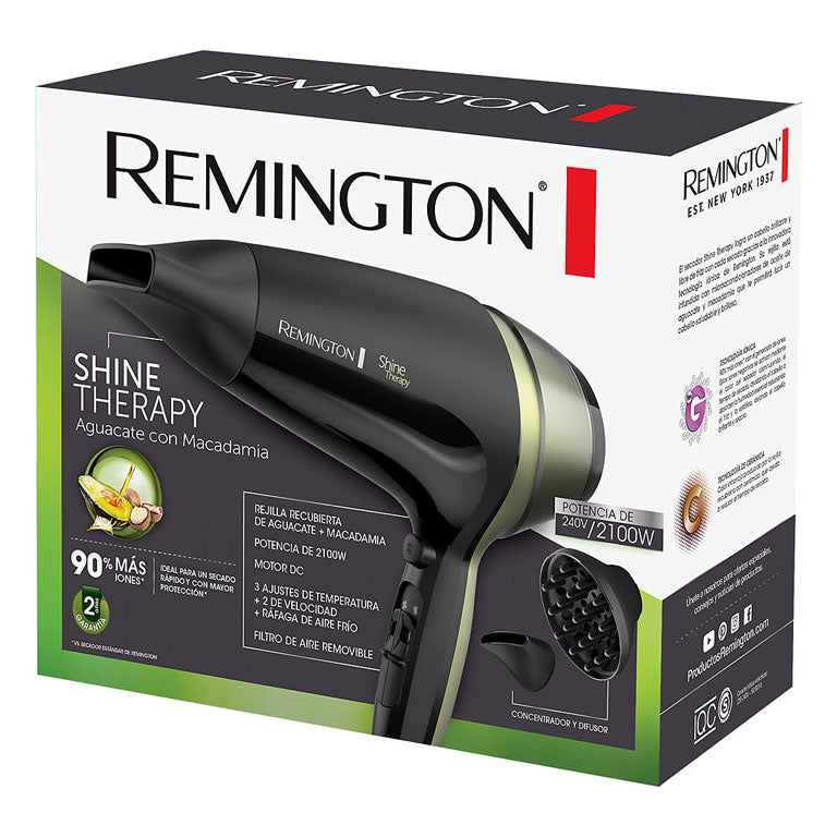 Secador De Cabello Remington Aguacate Y Macadamia D13A