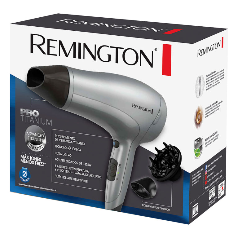 Secador De Cabello Remington Pro Titanium D3019