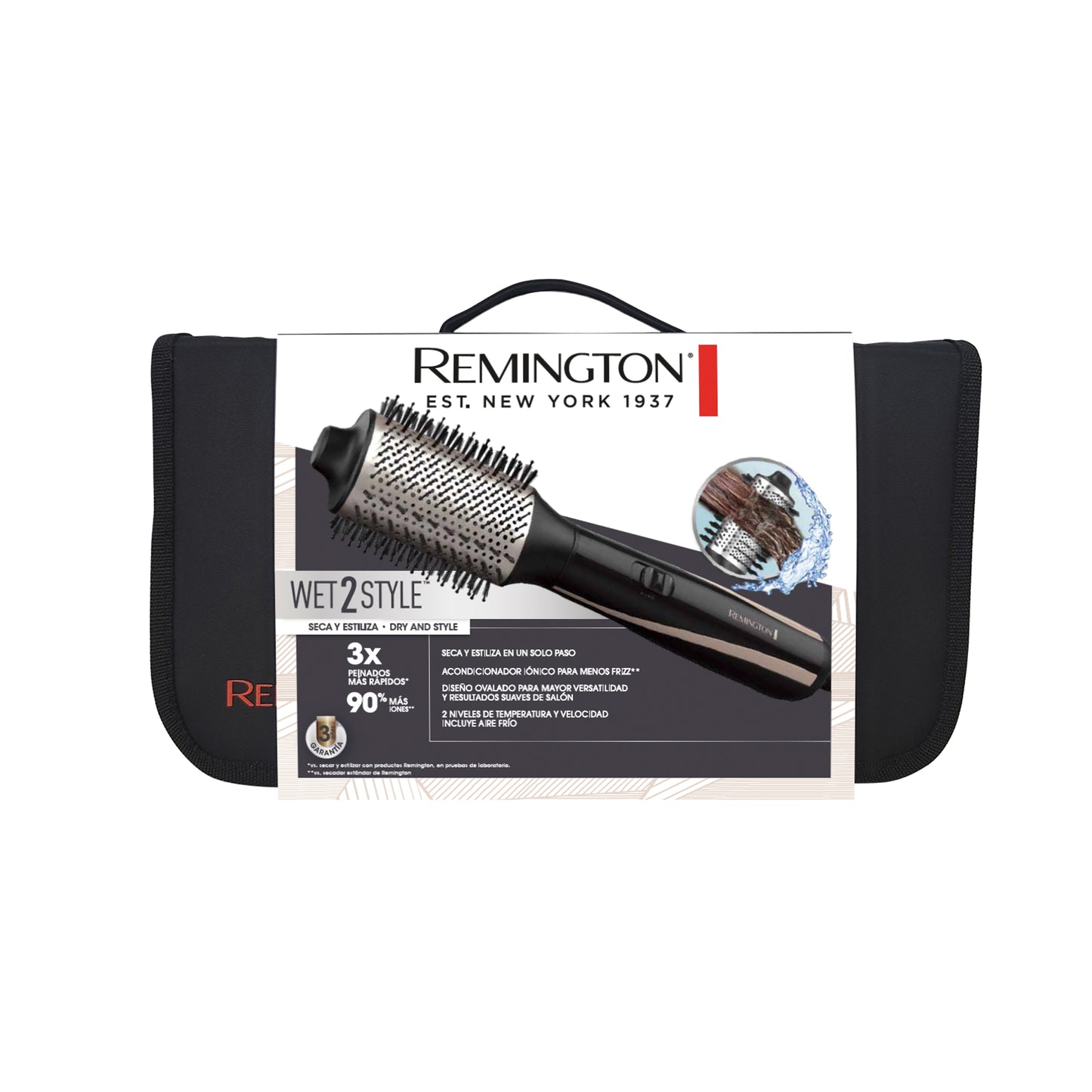Cepillo Secador De Cabello Remington Wet 2 Style AS21A