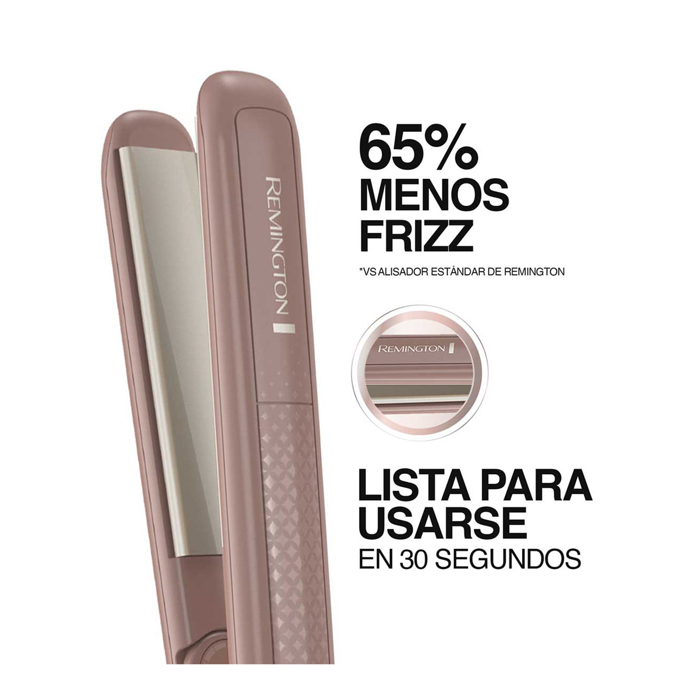 Plancha Alisadora Remington Ceramica con Macadamia S6300M