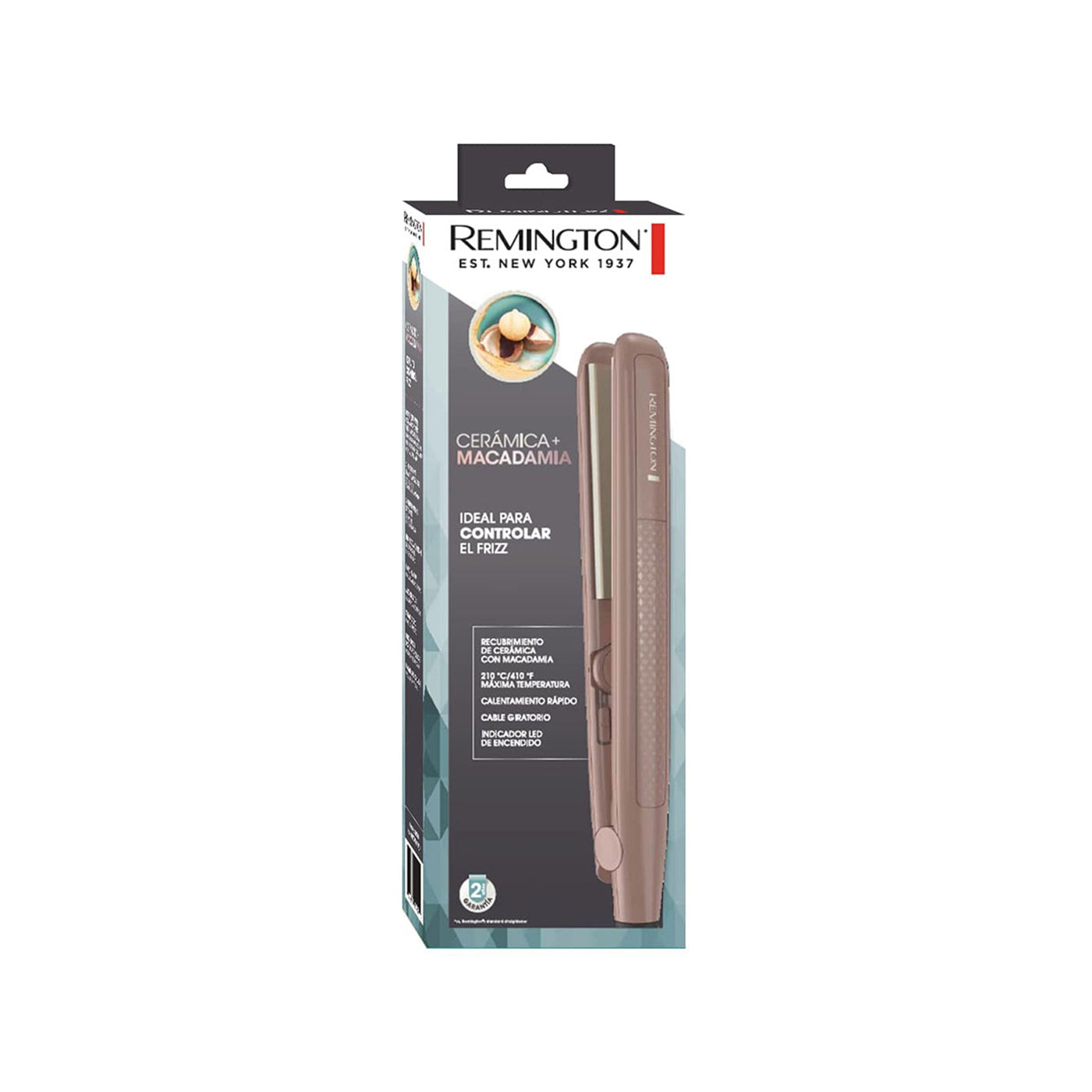 Plancha Alisadora Remington Ceramica con Macadamia S6300M