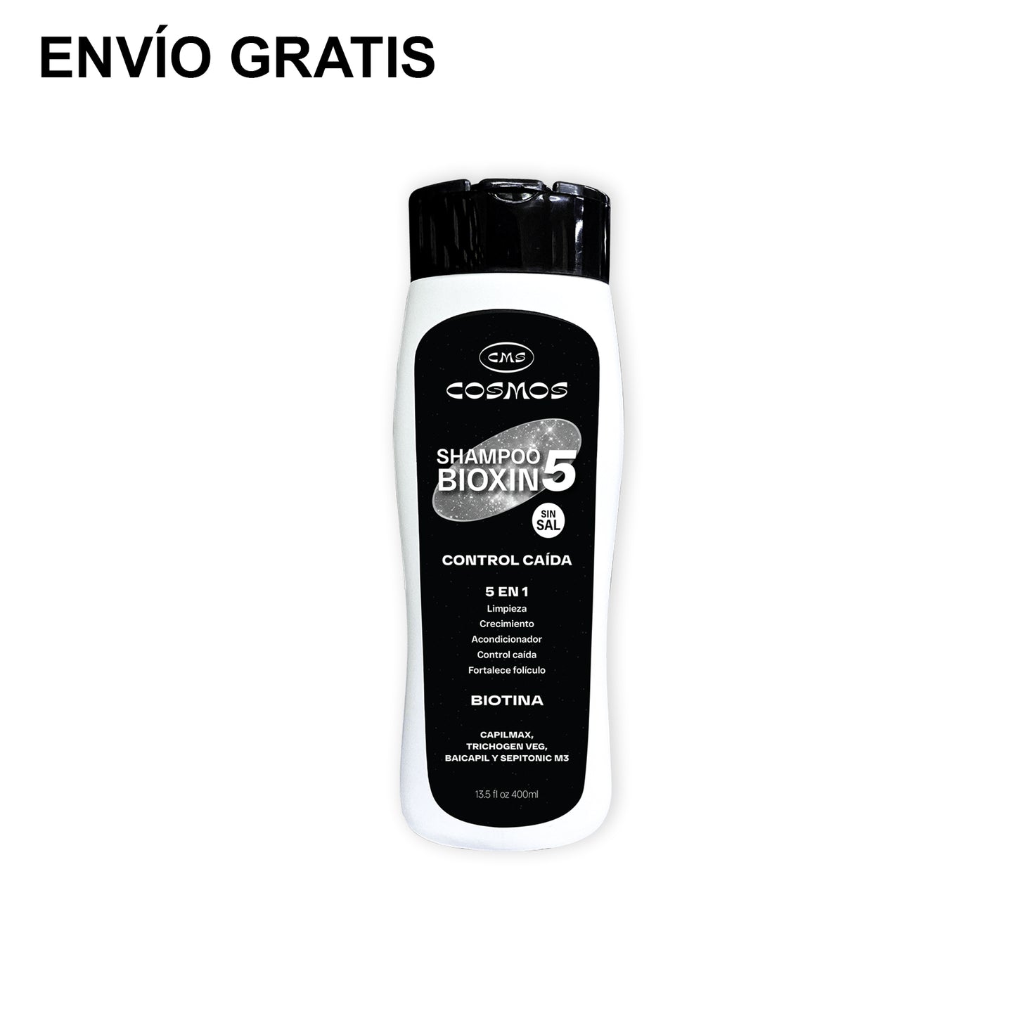 Shampoo Anticaída Masculino CMS Cosmos Bioxin 5